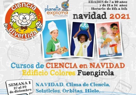 Talleres gratis para niños esta Navidad con Ciencia Divertida en Fuengirola