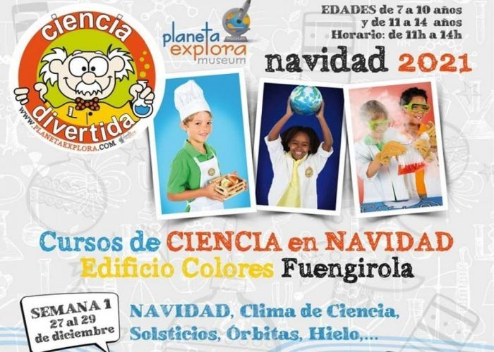 Talleres gratis para niños esta Navidad con Ciencia Divertida en Fuengirola