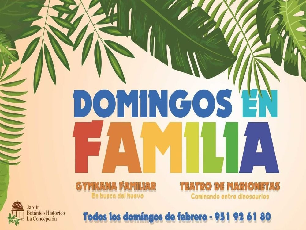 Domingos en familia con yincana y teatro en el Jardín Botánico La Concepción de Málaga