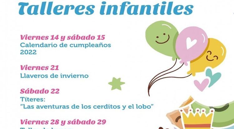 Talleres infantiles y títeres en enero gratis en el centro comercial La Rosaleda