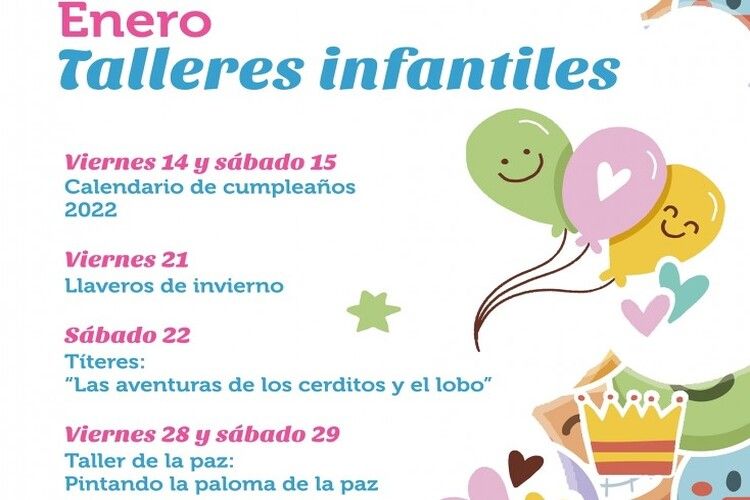 Talleres infantiles y títeres en enero gratis en el Centro Comercial Rosaleda
