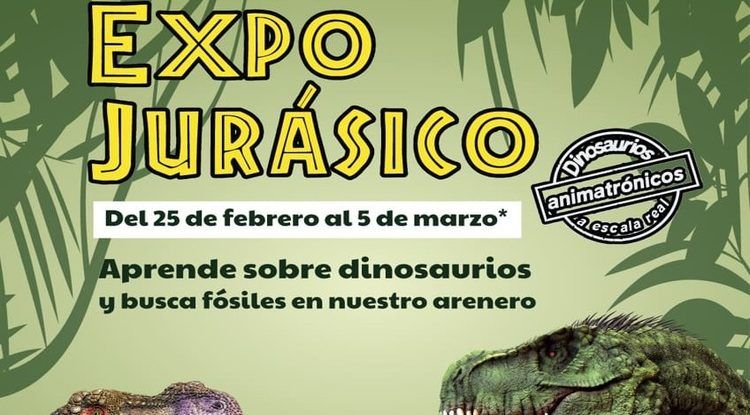 Exposición gratis sobre dinosaurios para niños en CC El Ingenio de Vélez-Málaga