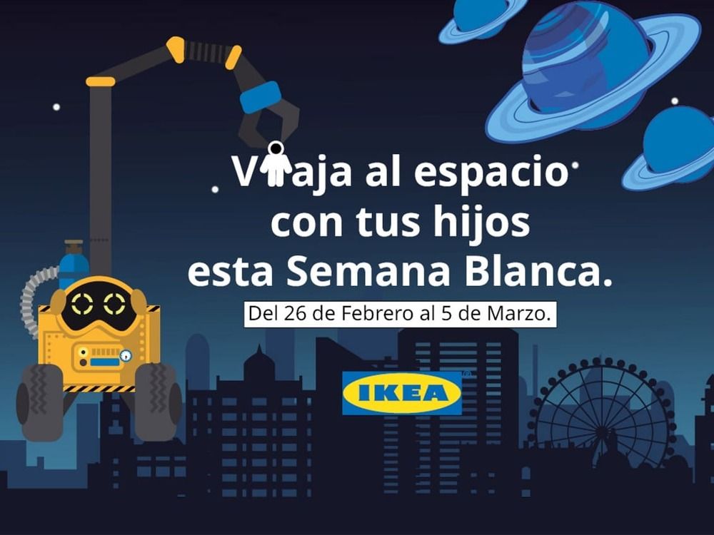 Talleres y yincana gratis para niños y niñas en Semana Blanca en Ikea Málaga
