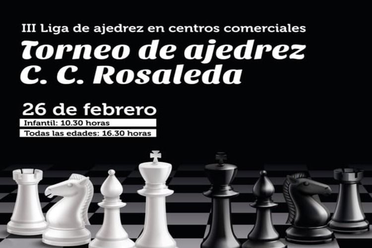 Torneo infantil de ajedrez gratis para niños y niñas en CC Rosaleda
