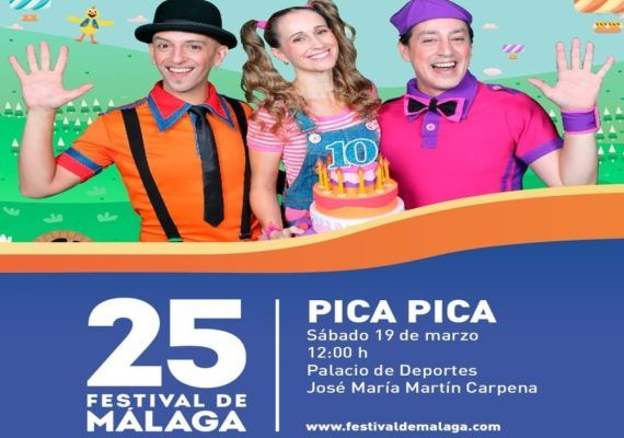 Espectáculo para niños del grupo Pica Pica por el Festival de Málaga