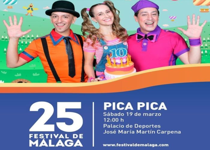 Espectáculo para niños del grupo Pica Pica por el Festival de Málaga