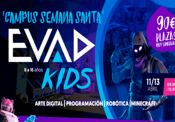 Campamento infantil en Semana Santa sobre videojuegos con EVAD Kids