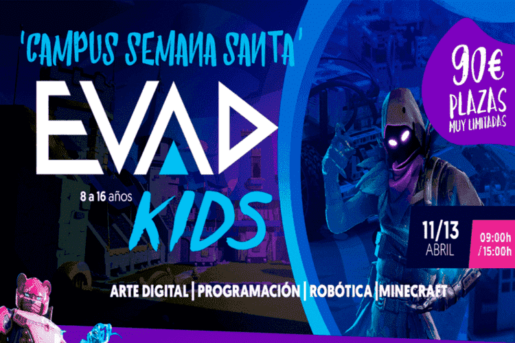 Campamento infantil en Semana Santa sobre videojuegos con EVAD Kids