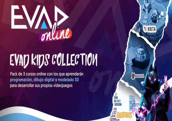 Cursos online sobre creación de videojuegos para niños con EVAD Kids
