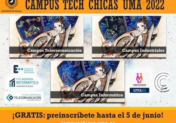 Campamento tecnológico para chicas gratis en la Universidad de Málaga