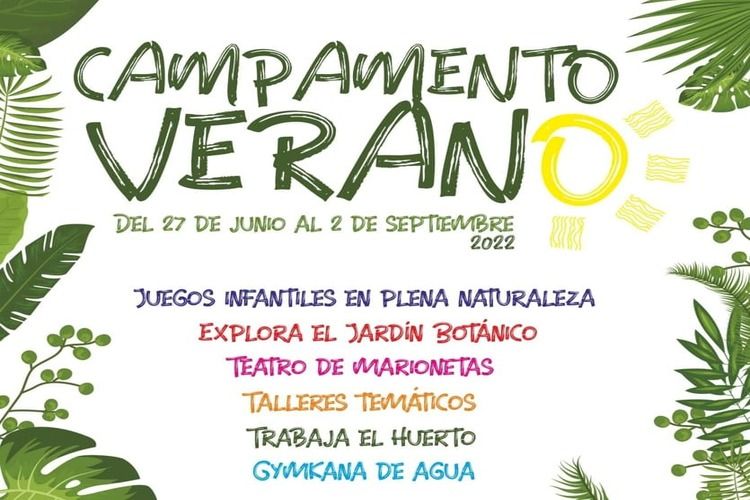 Campamento de verano para niños en el Jardín Botánico La Concepción de Málaga