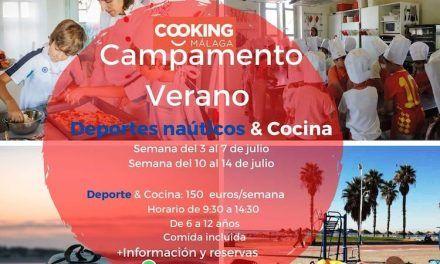 Campamento de deportes náuticos y cocina para niños con Cooking Málaga
