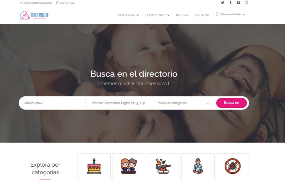 Nace TodoFamilias.com, el directorio de negocios para la infancia y la familia