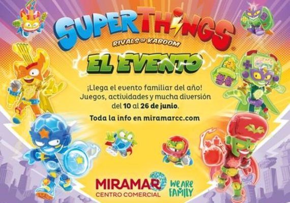 Exposición y actividades gratis para niños con Superthings en CC Miramar Fuengirola