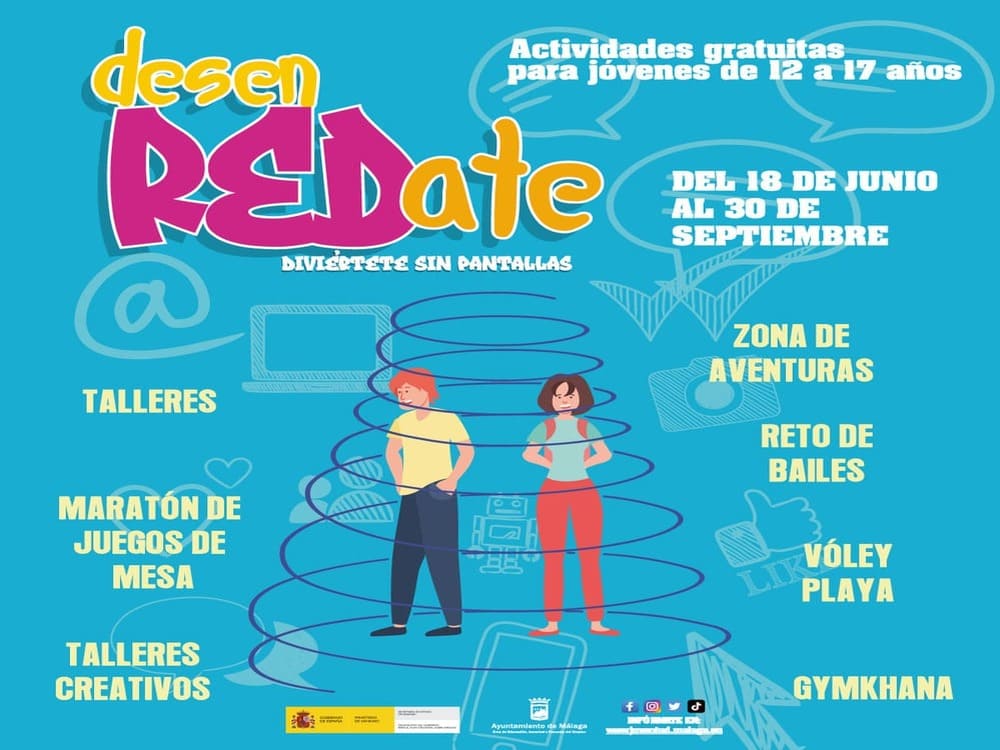 Actividades gratis de ocio saludable para adolescentes en Málaga