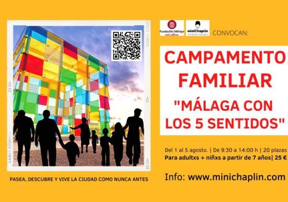 Campamento familiar sobre Málaga con Minichaplin