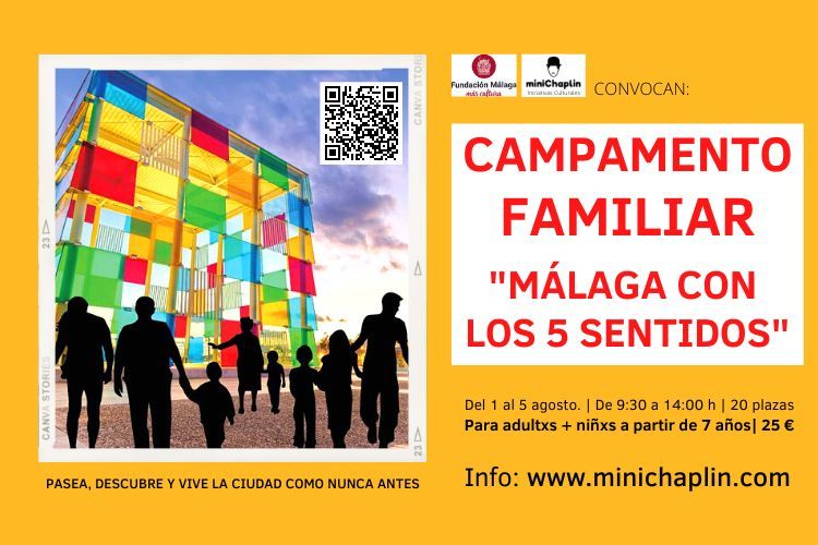 Campamento familiar sobre Málaga con Minichaplin