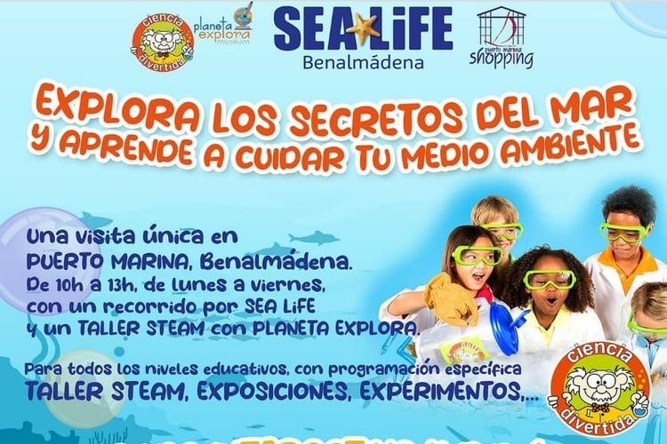 Visitas escolares a Sea Life Benalmádena con Ciencia Divertida