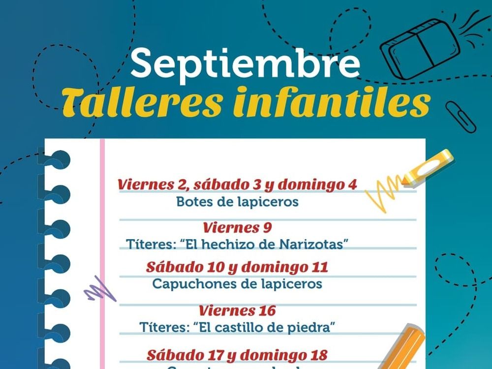 Actividades para niños y niñas gratis en el CC Rosaleda en septiembre