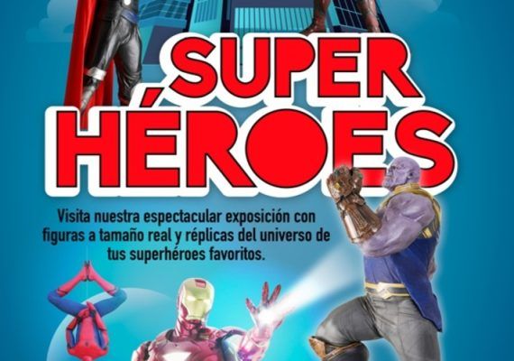 Exposición de superhéroes gratis para niños y niñas en CC Rincón de la Victoria