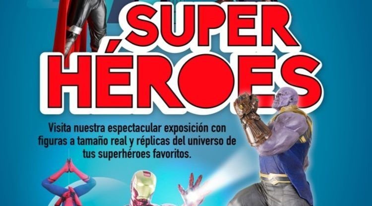 Exposición de superhéroes gratis para niños y niñas en CC Rincón de la Victoria