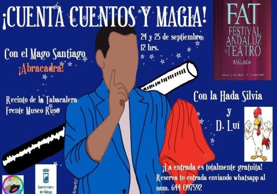 Cuentacuentos infantil y magia gratis en el Festival Andaluz de Teatro en Málaga