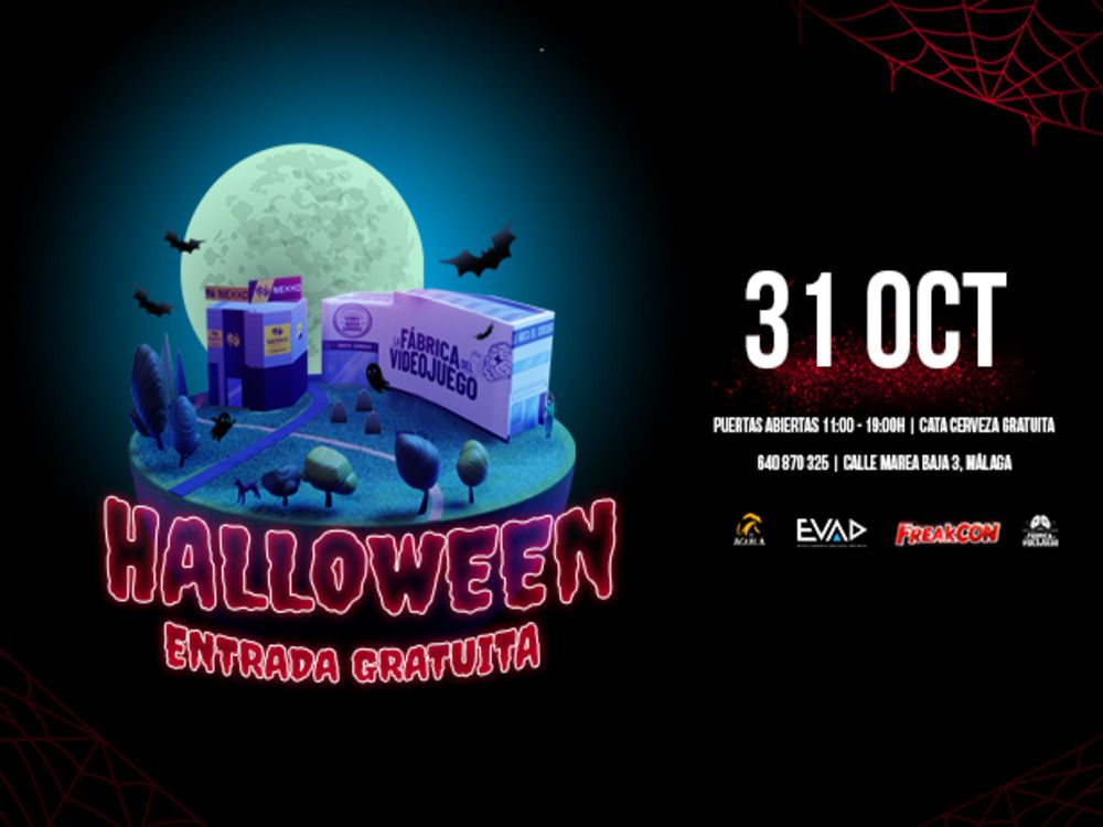 Actividades de Halloween gratis para niños y familias en La Fábrica del Videojuego
