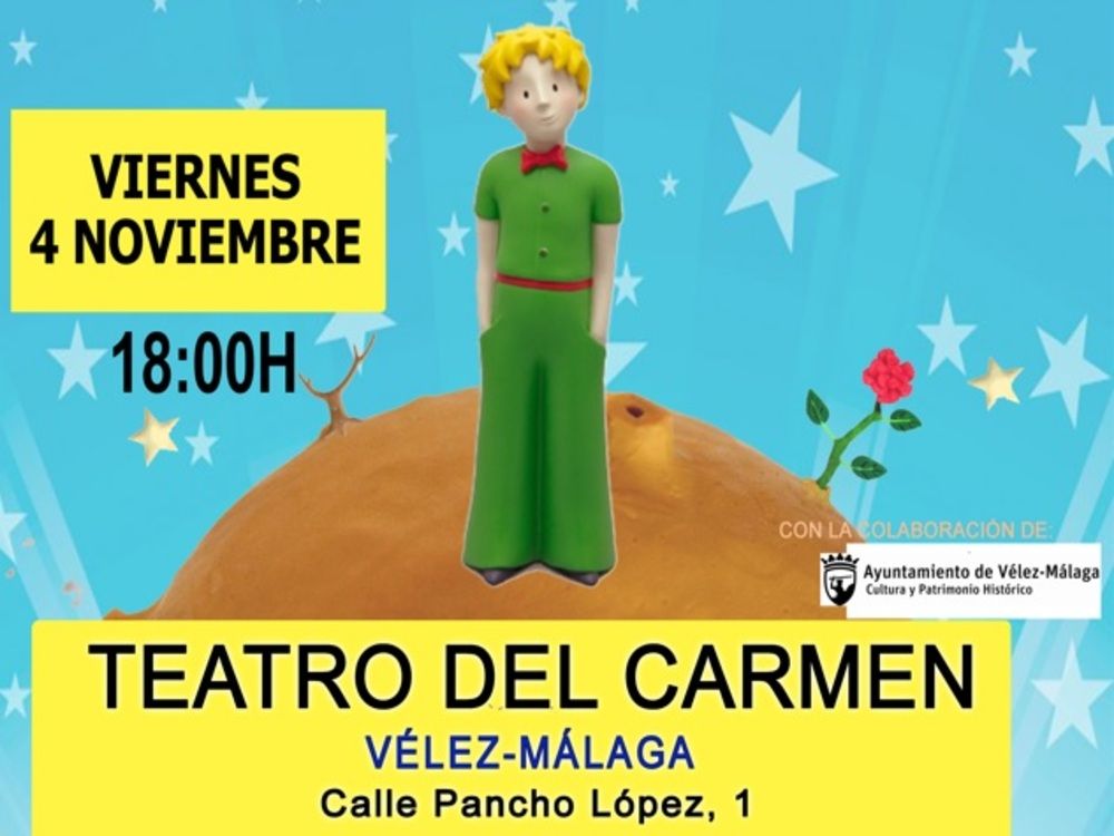 Teatro para niños y niñas en el Teatro del Carmen de Vélez-Málaga en noviembre