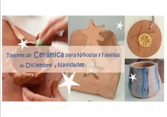 Talleres de cerámica para niños con temática navideña en Málaga con ExpresArte