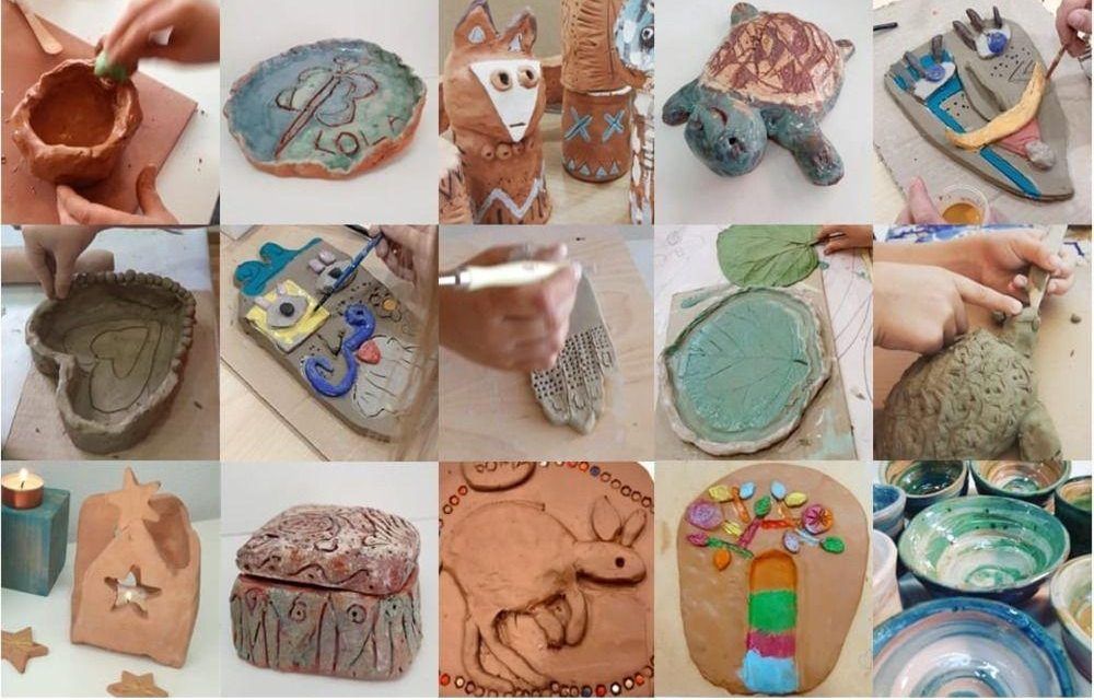 Talleres de cerámica para niños, niñas y familias con ExpresArte en Málaga