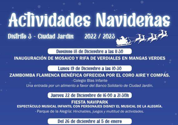 Actividades gratis de Navidad para niños y familias en Ciudad Jardín, Málaga
