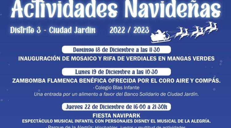 Actividades gratis de Navidad para niños y familias en Ciudad Jardín, Málaga