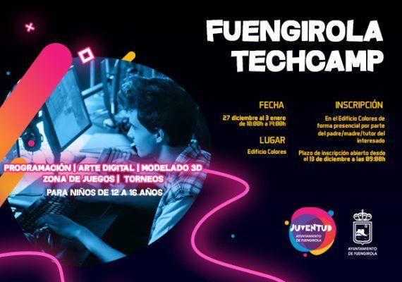 Campamento gratis de Navidad para adolescentes Fuengirola Techcamp
