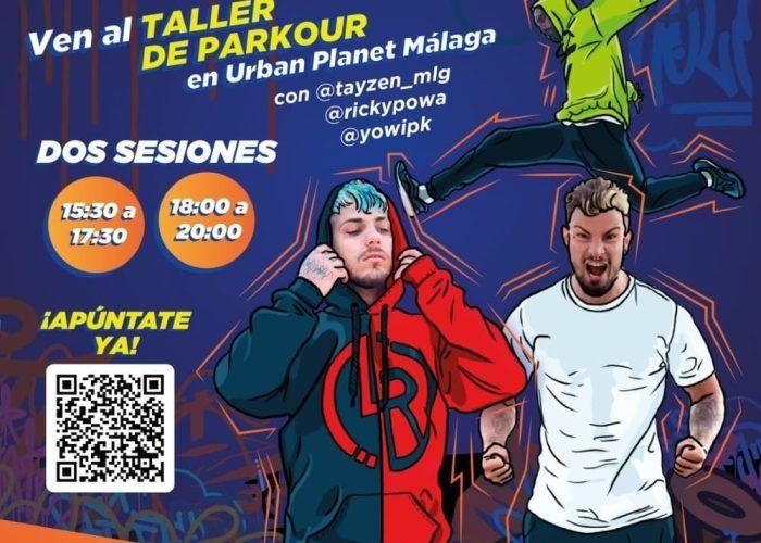 Taller de Parkour para niños y adolescentes con Tayzen MLG en Urban Planet Málaga