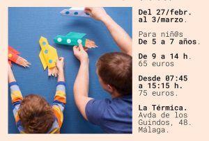 La Térmica Málaga acoge esta Semana Blanca un campamento creativo audiovisual para niños y niñas de 8 a 12 años producido por Minichaplin. Asimismo, se desarrollará también la ‘Loka Ludoteka‘ para peques de 5 a 7 años. Tendrán lugar el lunes 27 de febrero y miércoles 1, jueves 2 y viernes 3 de marzo de 2023