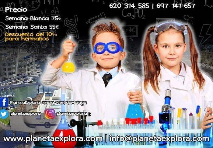Esta Semana Blanca niños y niñas podrán disfrutar del Campus Eco-científico que organiza Planeta Explora en Benalmádena.