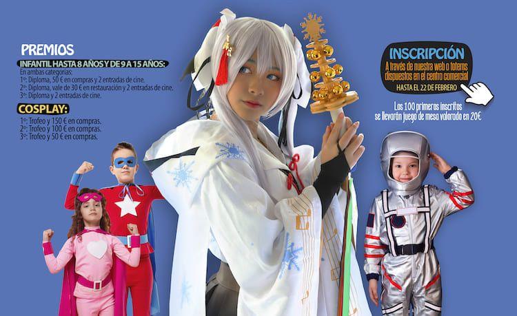 Concurso de disfraces infantil y cosplay en CC Rincón de la Victoria