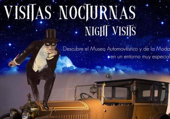 Visita nocturna en febrero a El Museo Automovilístico y de la Moda de Málaga