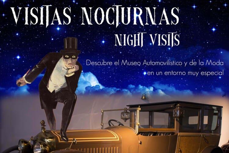 Visita nocturna en febrero al Museo Automovilístico y de la Moda de Málaga