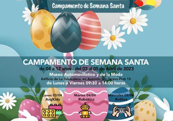 El Museo Automovilístico y de la Moda de Málaga, en el edificio de Tabacalera ofrece para los próximos días 3, 4 y 5 de abril un campamento de Semana Santa para niños y niñas de 4 a 12 años.
