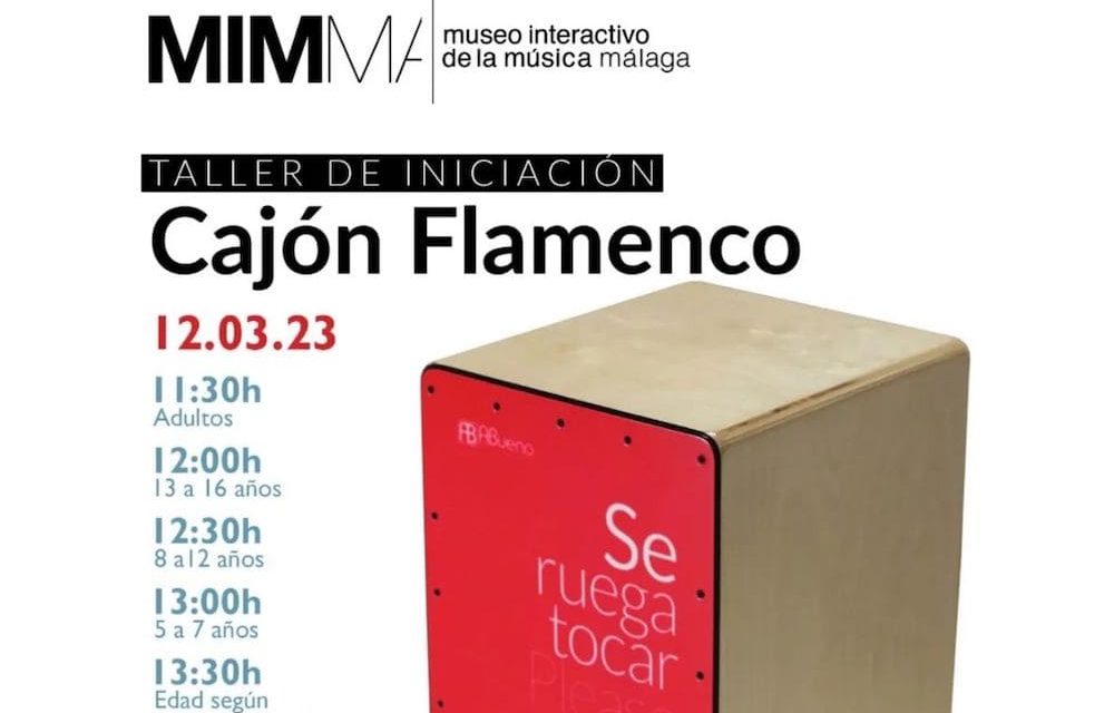 Taller de iniciación al cajón flamenco para toda la familia en el MIMMA