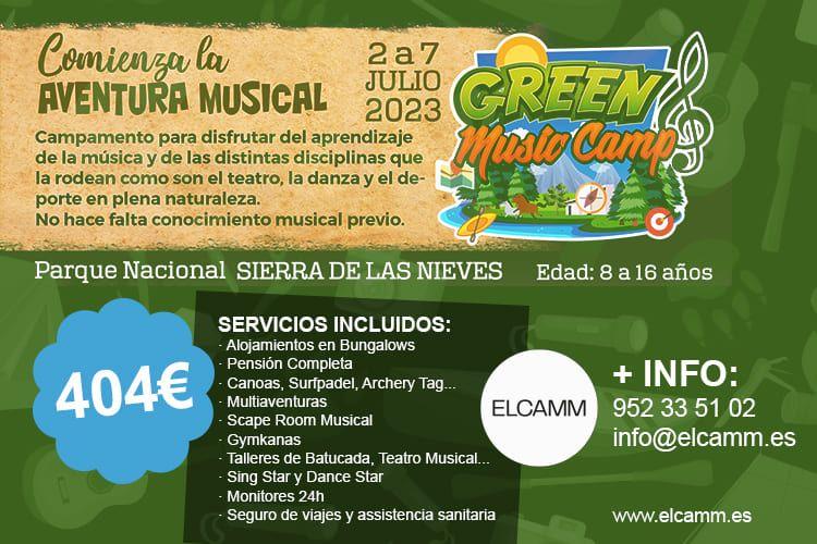 Green Music Camp, el campamento músico-deportivo de ELCAMM