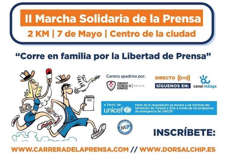 Marcha Solidaria de la Prensa en Málaga para que participe toda la familia