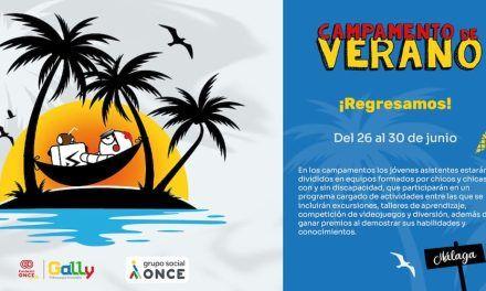 Campamento de verano inclusivo para jóvenes en Málaga con EVAD y Fundación ONCE
