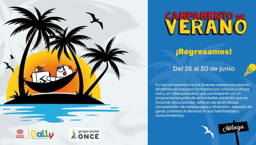 Este verano en Málaga no podrás perderte el campamento inclusivo de Fundación ONCE y EVAD con temática de videojuegos que tendrá lugar en las instalaciones de La Fábrica del Videojuego.
