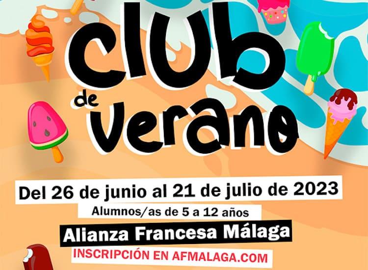 La Alianza Francesa de Málaga organiza su campamento de verano en francés. El Club de Verano de la Alianza Francesa, dirigido a niñas y niños de entre 5 y 12 años, tendrá lugar entre el 26 de junio y el 21 julio.