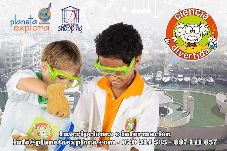 Campamento de verano eco-científico para niños durante agosto con Planeta Explora en Benalmádena
