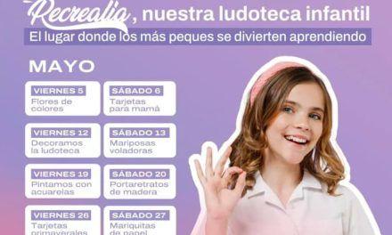 Actividades gratis en mayo para niñas y niños en Recrealia, la ludoteca del CC Vialia Málaga