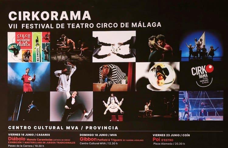 El festival Cirkorama de teatro-circo tendrá lugar en Málaga desde el 16 al 25 de junio. Está organizado por la Diputación y esta será su séptima edición. Contará con acciones de formación y mediación. También habrá nueve espectáculos que ofrecerán 19 funciones en el Centro Cultural MVA y en 17 municipios de la provincia.
