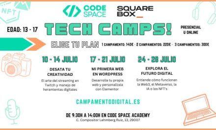 Campamentos de verano sobre el mundo digital para niños y adolescentes con CODE SPACE Academy y Squarebox en Málaga